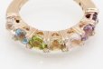 ポンテヴェキオ　K18PG マルチストーンダイアイリリング 0.08ct 4.50g　拡大