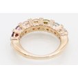 ポンテヴェキオ　K18PG マルチストーンダイアイリリング 0.08ct 4.50g　内側