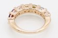 ポンテヴェキオ　K18PG マルチストーンダイアイリリング 0.08ct 4.50g　内側