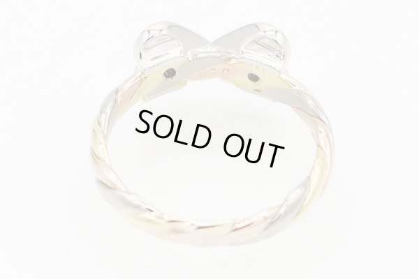 木内 賢治 　PT900/K18/PG ダイアイリリング 0.58ct 5.50g　内側