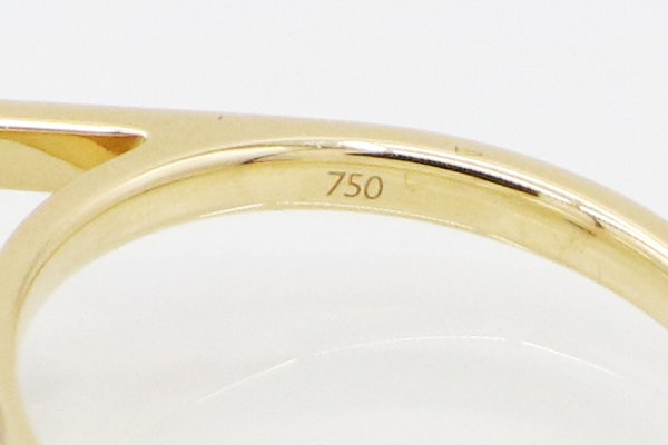 タサキ　750YG バランス エラ リング 5.70g　刻印