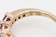 ポンテヴェキオ　K18PG マルチストーンダイアイリリング 0.08ct 4.50g　刻印