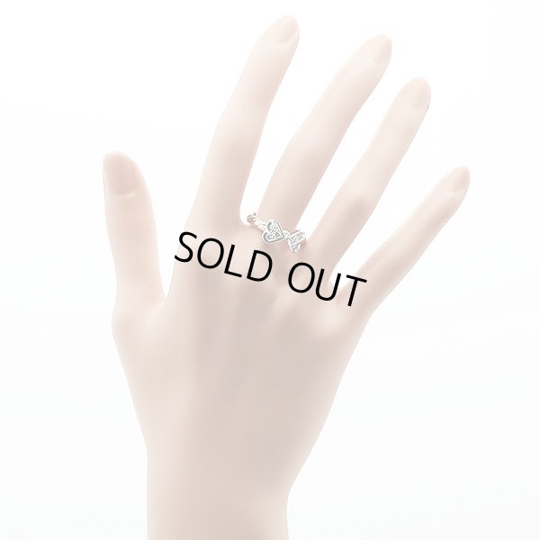 木内 賢治 　PT900/K18/PG ダイアイリリング 0.58ct 5.50g　装着イメージ