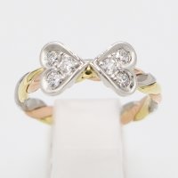 木内 賢治 　PT900/K18/PG ダイアイリリング 0.58ct 5.50g