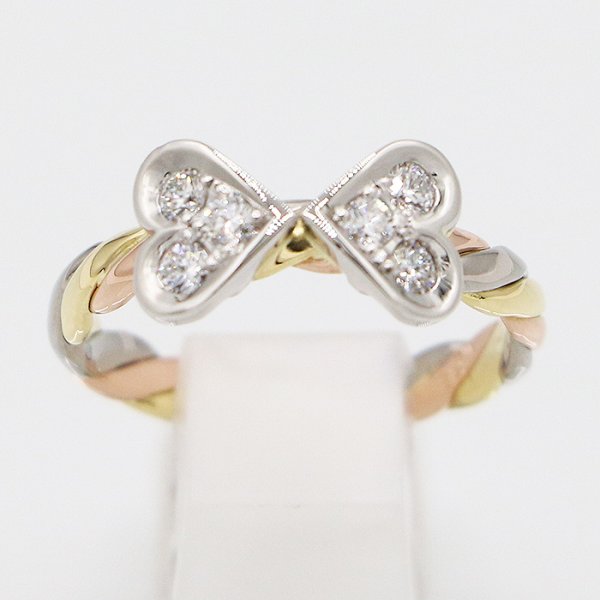 木内 賢治 　PT900/K18/PG ダイアイリリング 0.58ct 5.50g