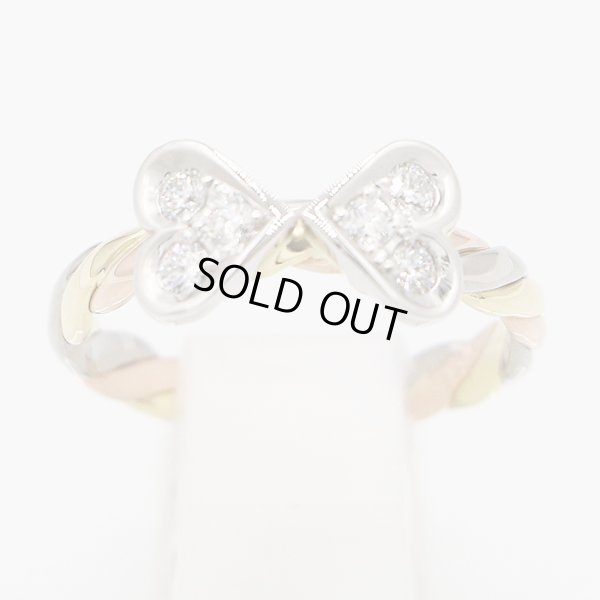 木内 賢治 　PT900/K18/PG ダイアイリリング 0.58ct 5.50g