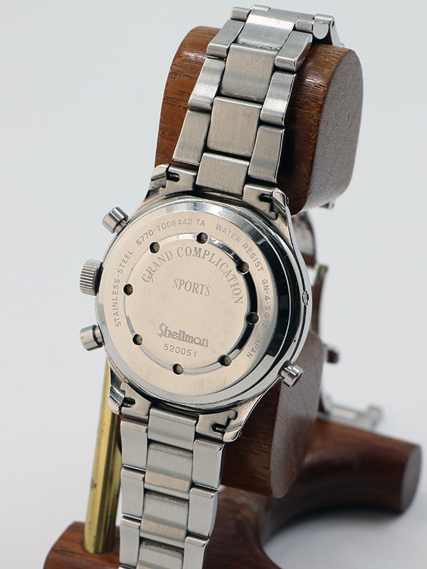 シェルマン グランドコンプリケーション　スポーツ　黒文字盤　裏面