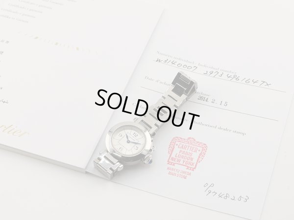 カルティエ　ミスパシャ　２９７３　銀文字盤　保証書