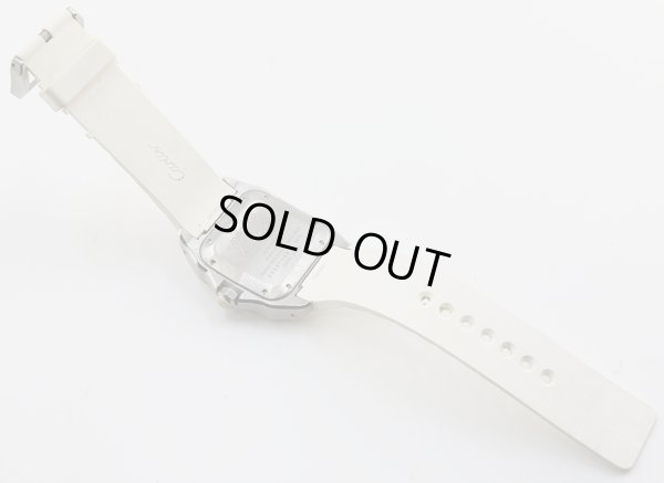 カルティエ　サントス100　2878　白文字盤　ベルト裏