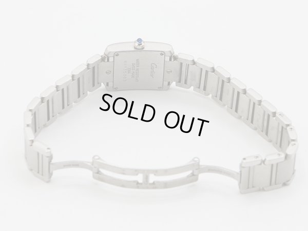 カルティエ　タンクフランセーズＳＭ　２３８４　白文字盤　裏面