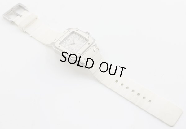 カルティエ　サントス100　2878　白文字盤　ベルト