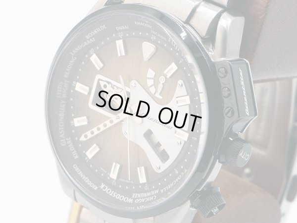 オリエントスター　レトロフューチャー　ＷＺ０１９１ＤＡ　ギターモデル　茶文字盤　サイド拡大