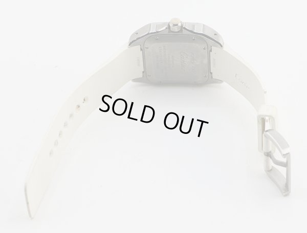 カルティエ　サントス100　2878　白文字盤　裏面