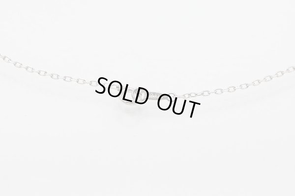 ミキモト　K18WG パールダイアイリネックレス 4.90g　留め具