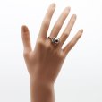 ミキモト　PT950 黒蝶パールダイアイリリング 12.00mm 0.84ct 7.40g　装着イメージ