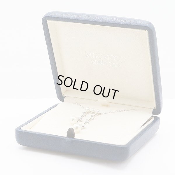 ミキモト　K18WG パールダイアイリネックレス 4.90g　ケース　イメージ