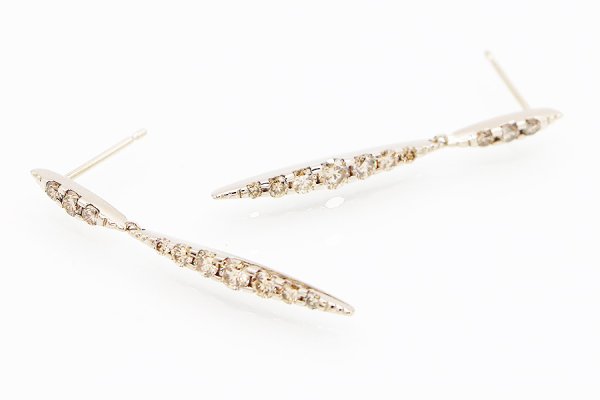 カシケイ　K18BG ネイキッド ダイアイリピアス 1.00ct 3.70g　イメージ