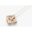 ミキモト　K18WG/PG ダイアイリペンダントネックレス 0.25ct 0.71ct 11.40g　裏面