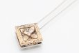 ミキモト　K18WG/PG ダイアイリペンダントネックレス 0.25ct 0.71ct 11.40g　裏面