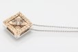 ミキモト　K18WG/PG ダイアイリペンダントネックレス 0.25ct 0.71ct 11.40g　裏面サイド