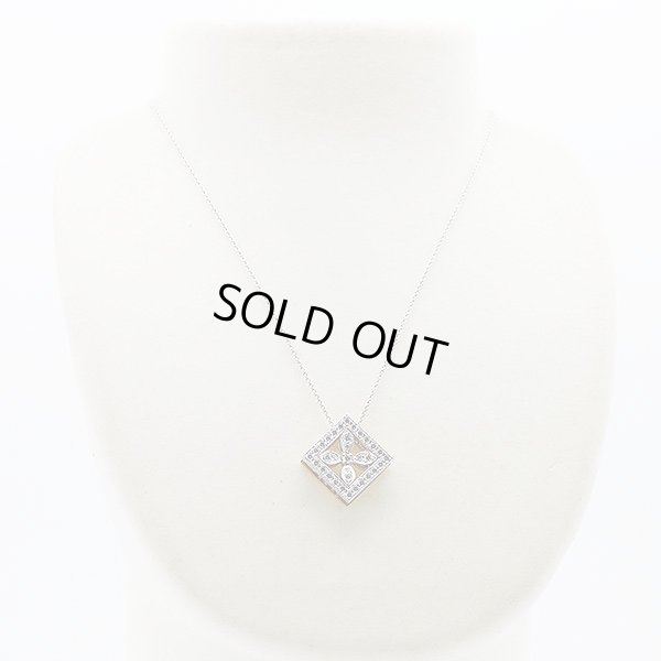 ミキモト　K18WG/PG ダイアイリペンダントネックレス 0.25ct 0.71ct 11.40g　装着イメージ