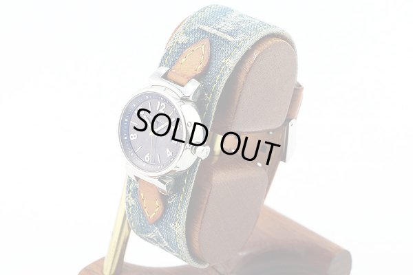 ルイ・ヴィトン　タンブール　Ｑ１２１１　茶文字盤　サイド