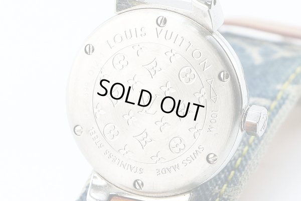 ルイ・ヴィトン　タンブール　Ｑ１２１１　茶文字盤　裏面拡大