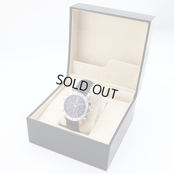 ブルガリ　ブルガリブルガリ　ＢＢ４２ＳＬＣＨ　クロノグラフ　黒文字盤　箱