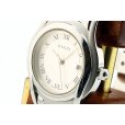 グッチ　５５００Ｌ　Ｇクラス　銀文字盤　サイド拡大