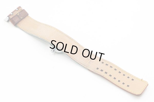 ルイ・ヴィトン　タンブール　Ｑ１２１１　茶文字盤　革ベルト状態　裏面