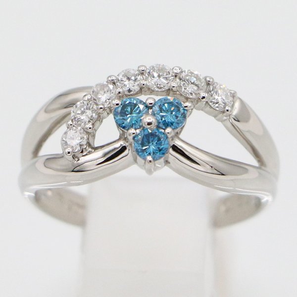 PT900 ダイアイリリング 0.50ct 4.40g