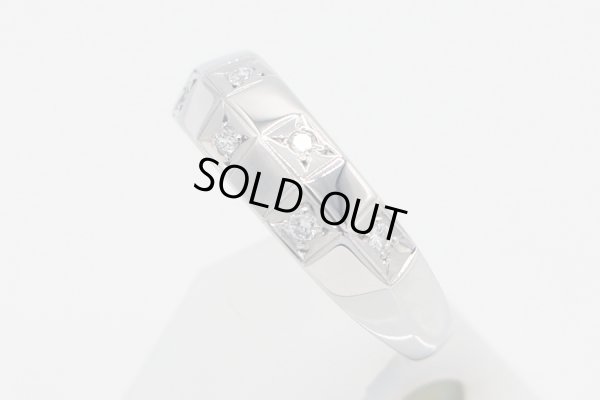 PT900 ダイアイリリング 0.14ct 5.50g　サイド