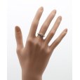 PT900 ダイアイリリング0.30ct 2.60g　装着イメージ