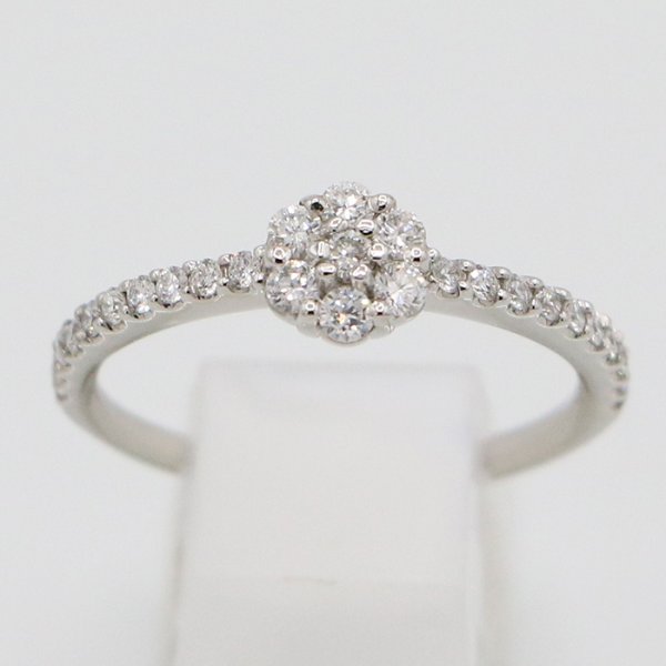 PT900 ダイアイリリング0.30ct 2.60g