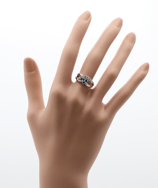 PT900 ダイアイリリング 0.50ct 4.40g　装着イメージ