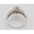 ノーブランドジュエリー PT900 ダイアイリリング 0.39ct 0.19ct 4.50g　内側