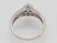 ノーブランドジュエリー PT900 ダイアイリリング 0.39ct 0.19ct 4.50g　内側