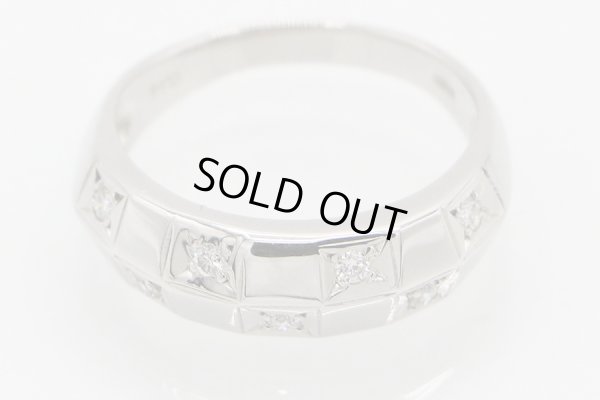 PT900 ダイアイリリング 0.14ct 5.50g　拡大