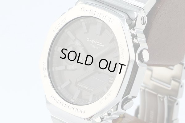 カシオ　Ｇショック　ＧＭ－Ｂ２１００Ｄ　デジアナ　黒文字盤　サイド拡大