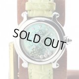 ショパール　ハッピースポーツ　２７／８４２８　クローバー限定　緑シェル文字盤