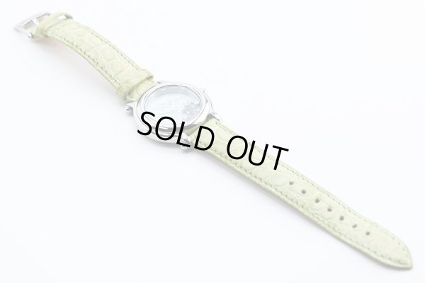 ショパール　ハッピースポーツ　２７／８４２８　クローバー限定　緑シェル文字盤　革ベルト状態　表面