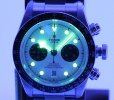 チューダー　ブラックベイ　クロノグラフ　７９３６０Ｎ　白文字盤　黒インダイアル　暗所
