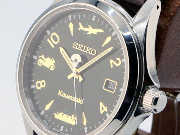 セイコー　カワサキコラボＬＳＡウォッチ　Ｐ１８０９　緑文字盤　サイド拡大