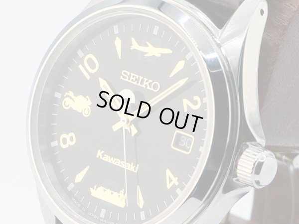 セイコー　カワサキコラボＬＳＡウォッチ　Ｐ１８０９　緑文字盤　サイド拡大
