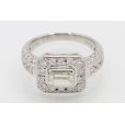 ノーブランドジュエリー PT900 ダイアイリリング 0.824ct 0.47ct 6.90g　拡大