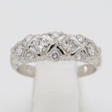 セイコージュエリー PT900 ダイアイリリング 0.71ct 7.10g