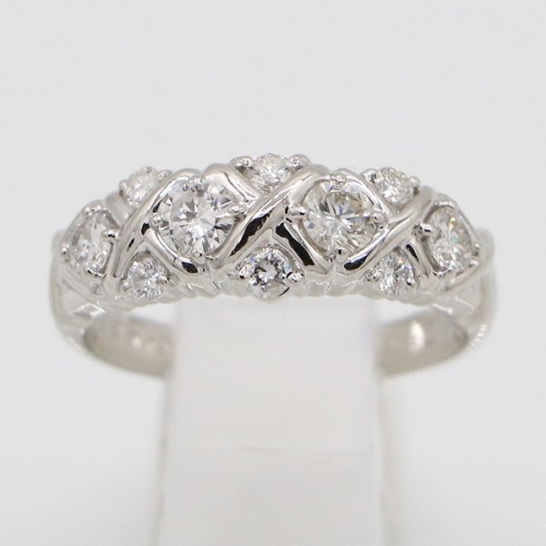 セイコージュエリー PT900 ダイアイリリング 0.71ct 7.10g