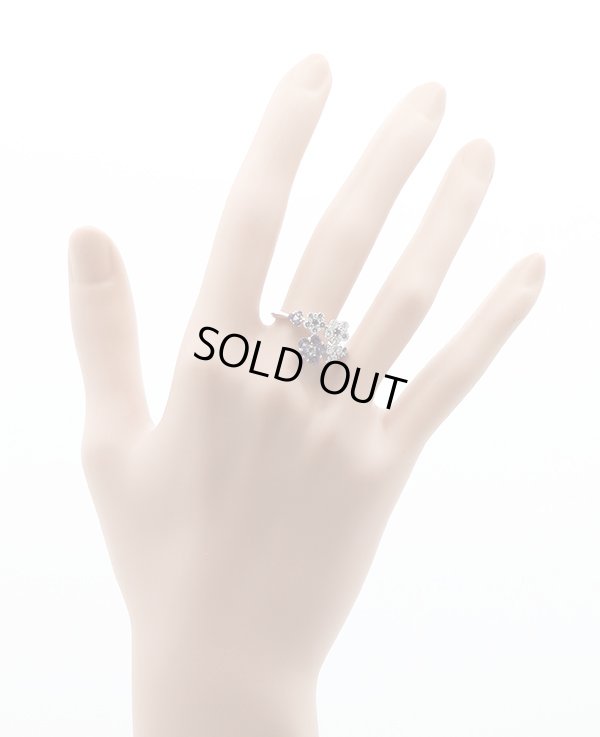 セイレーン アズーロ K18WG アメシストダイアイリリング 0.60ct 0.65ct 5.80g　装着イメージ