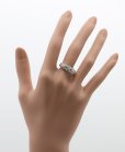 セイコージュエリー PT900 ダイアイリリング 0.71ct 7.10g　装着イメージ