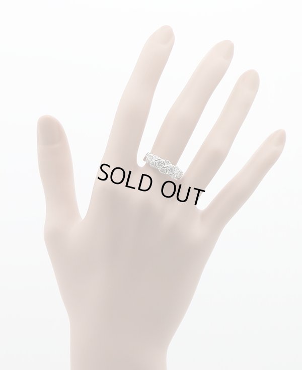 セイコージュエリー PT900 ダイアイリリング 0.71ct 7.10g　装着イメージ